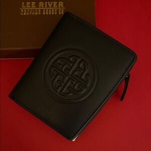 Genuine Black Leather Ladies Wallet